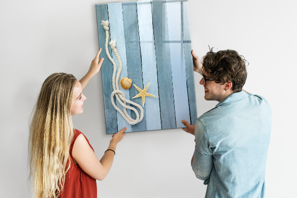 Magnettafel zum schreiben Erinnerungsfotos von Strandurlauben
