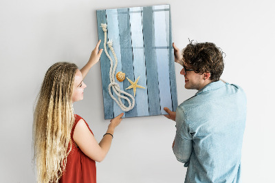 Magnettafel zum schreiben Erinnerungsfotos von Strandurlauben