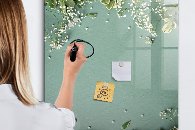 Schreib magnettafel Ein kreativer Ort für Erinnerungen und Fotos