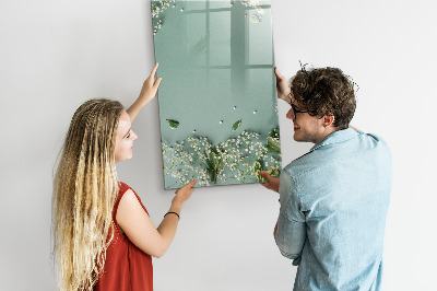 Schreib magnettafel Ein kreativer Ort für Erinnerungen und Fotos