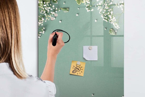 Schreib magnettafel Ein kreativer Ort für Erinnerungen und Fotos