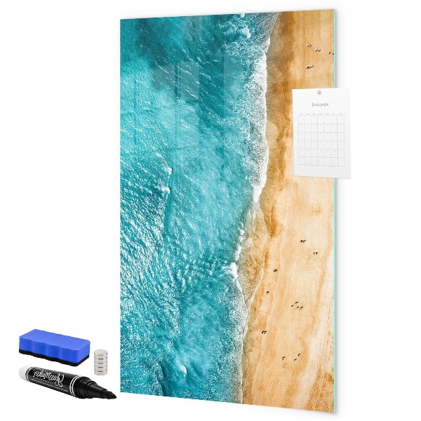 Schreib magnettafel Erinnerungen an einen Urlaub am Meer
