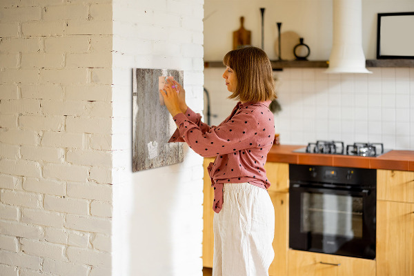 Magnettafel zum schreiben Fotoorganisator an der Wand