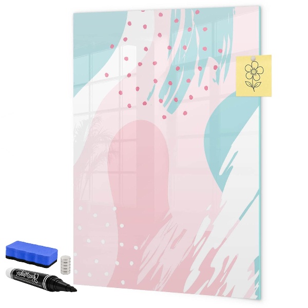 Magnettafel zum schreiben Eine farbenfrohe Tafel für Fotos und Notizen