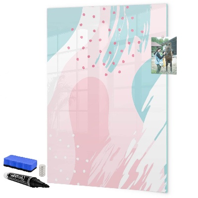 Magnettafel zum schreiben Eine farbenfrohe Tafel für Fotos und Notizen