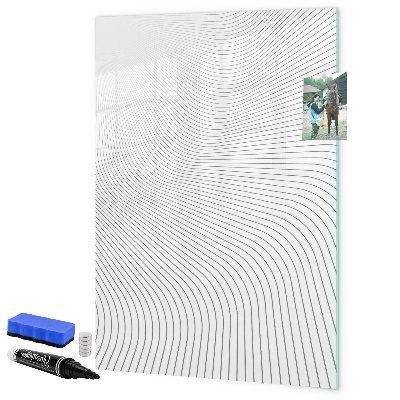 Schreib magnettafel Ein Spiegel mit Platz für Fotos