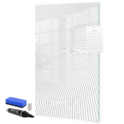 Schreib magnettafel Ein Spiegel mit Platz für Fotos