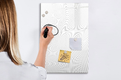 Schreib magnettafel Ein Spiegel mit Platz für Fotos