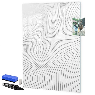 Schreib magnettafel Ein Spiegel mit Platz für Fotos