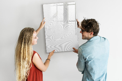 Schreib magnettafel Ein Spiegel mit Platz für Fotos