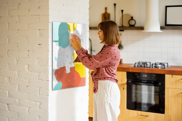 Magnettafel zum schreiben Bunte Tafel für Fotos und Notizen