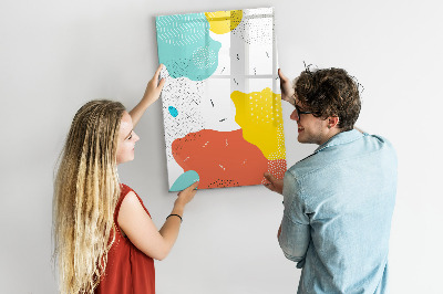 Magnettafel zum schreiben Bunte Tafel für Fotos und Notizen