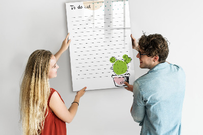 Magnettafel zum schreiben Eine To-Do-Liste mit einer kreativen Wendung