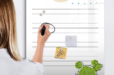 Magnettafel zum schreiben Eine To-Do-Liste mit einer kreativen Wendung