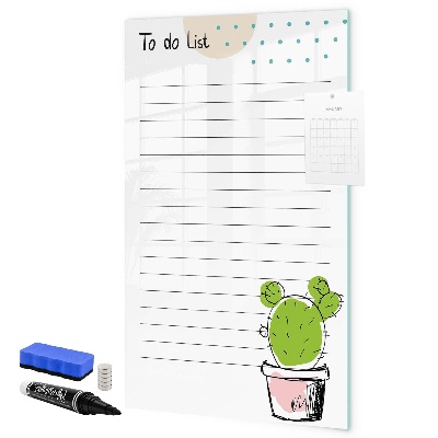 Magnettafel zum schreiben Eine To-Do-Liste mit einer kreativen Wendung