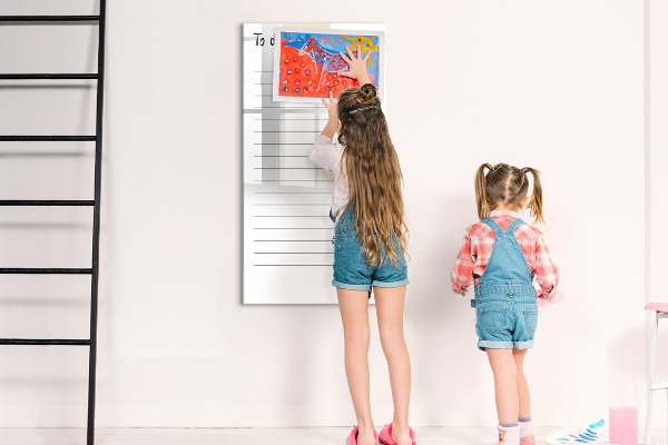 Magnettafel zum schreiben Eine To-Do-Liste mit einer kreativen Wendung