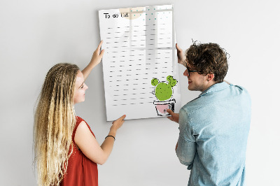 Magnettafel zum schreiben Eine To-Do-Liste mit einer kreativen Wendung