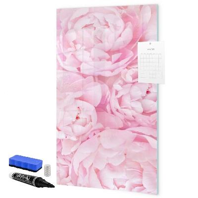 Magnettafel zum schreiben Blumenmotiv mit Platz für Fotos