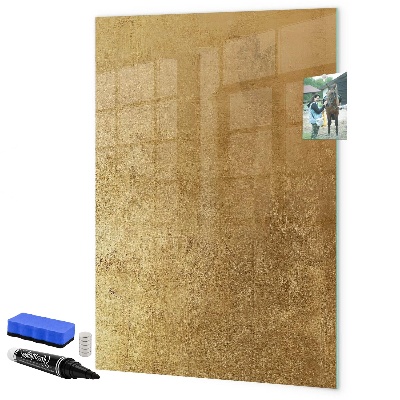 Schreib magnettafel Goldene Tafel für Fotos und Notizen