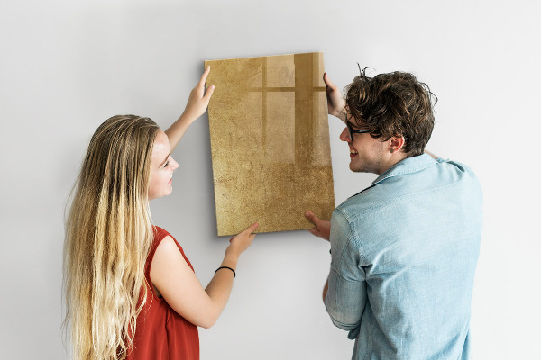 Schreib magnettafel Goldene Tafel für Fotos und Notizen