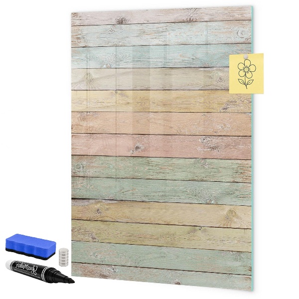 Magnettafel zum schreiben Stilvolle Pinnwand für Fotos und Notizen