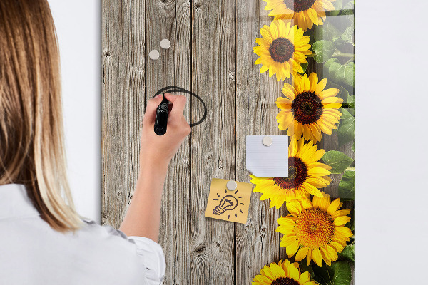Schreib magnettafel Kreative Blumen- und Fotowand