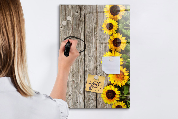 Schreib magnettafel Kreative Blumen- und Fotowand
