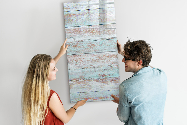 Magnettafel zum schreiben Dekorative Fotowand im rustikalen Stil