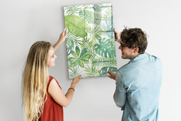 Magnettafel zum schreiben Grüne Tafel mit Platz für Fotos