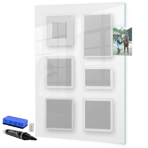Schreib magnettafel Ein kreativer Raum für Fotos und Notizen