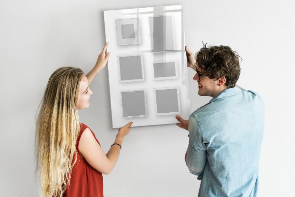 Schreib magnettafel Ein kreativer Raum für Fotos und Notizen