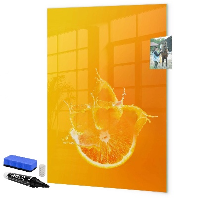 Schreib magnettafel Eine farbenfrohe Tafel für Fotos und Notizen