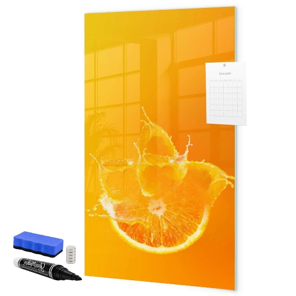 Schreib magnettafel Eine farbenfrohe Tafel für Fotos und Notizen