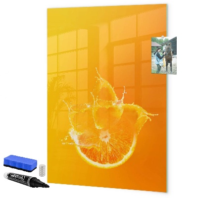 Schreib magnettafel Eine farbenfrohe Tafel für Fotos und Notizen