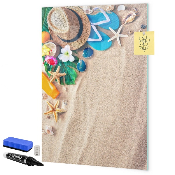 Magnettafel zum schreiben Eine kreative Pinnwand für Urlaubserinnerungen