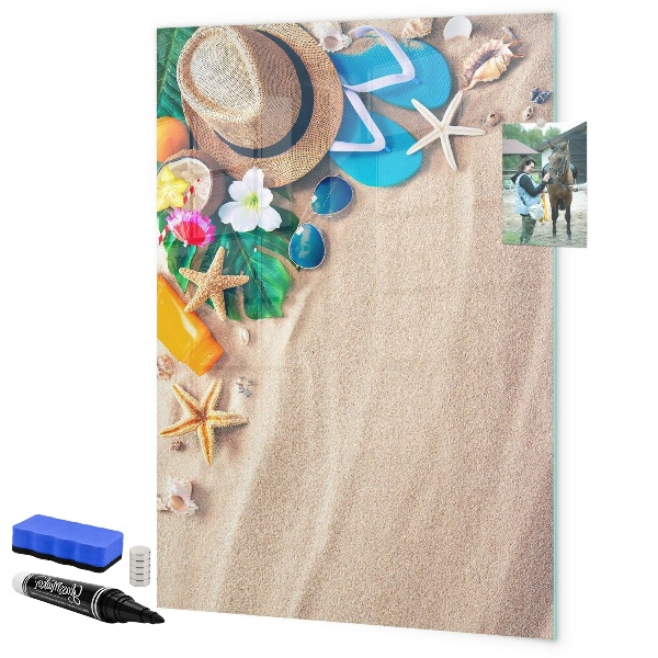 Magnettafel zum schreiben Eine kreative Pinnwand für Urlaubserinnerungen