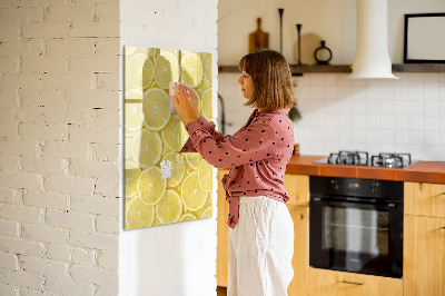 Magnettafel zum schreiben Bunte Zitronen-Memotafel