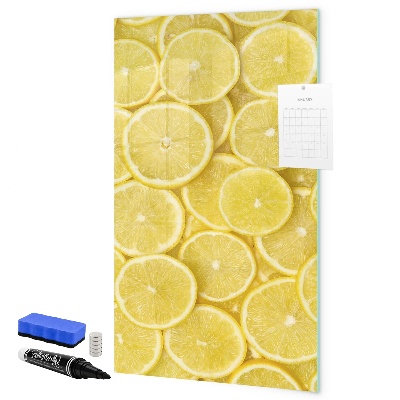Magnettafel zum schreiben Bunte Zitronen-Memotafel