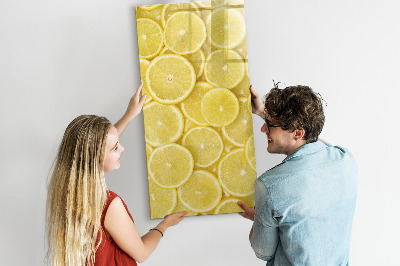 Magnettafel zum schreiben Bunte Zitronen-Memotafel