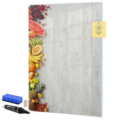 Schreib magnettafel Kreatives Obstbrett mit Fotos