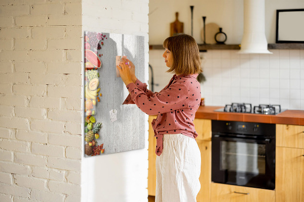 Schreib magnettafel Kreatives Obstbrett mit Fotos