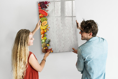 Schreib magnettafel Kreatives Obstbrett mit Fotos