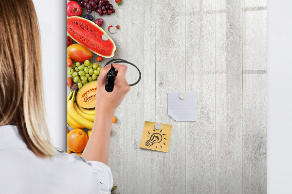 Schreib magnettafel Kreatives Obstbrett mit Fotos