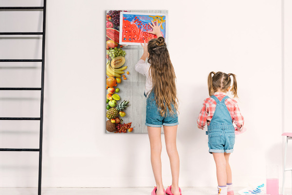 Schreib magnettafel Kreatives Obstbrett mit Fotos