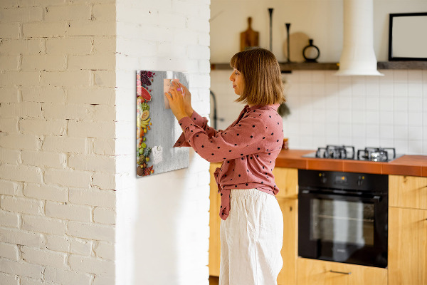 Schreib magnettafel Kreatives Obstbrett mit Fotos