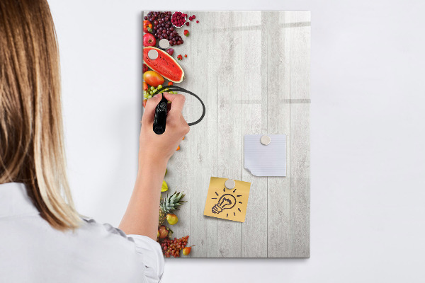 Schreib magnettafel Kreatives Obstbrett mit Fotos