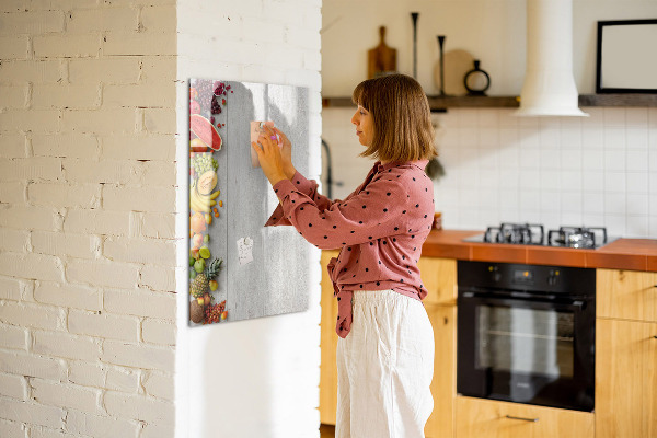 Schreib magnettafel Kreatives Obstbrett mit Fotos