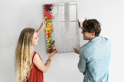Schreib magnettafel Kreatives Obstbrett mit Fotos
