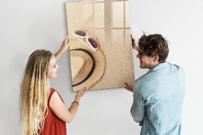 Magnettafel zum schreiben Sommererinnerungen am Strand