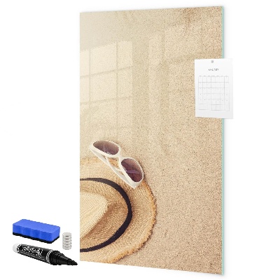 Magnettafel zum schreiben Sommererinnerungen am Strand